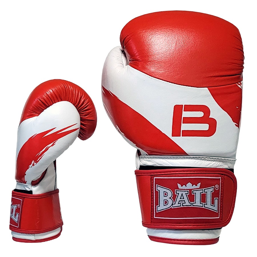 BAIL boxerské rukavice Sparring Pro 14 oz Image 01 (červeno-bílé)