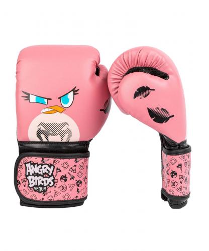 VENUM dětské boxerské rukavice Angry Birds růžové z boku