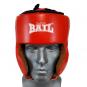 Boxerská přilba - kůže SPARRING - FIGHT BAIL červená čelo