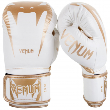 Boxerské rukavice Giant 3.0 - kůže Nappa bílo/zlaté VENUM vel. 14 oz
