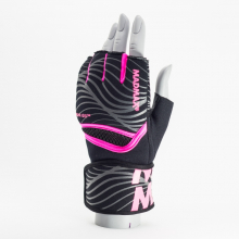 Gelové rukavice MADMAX vel. S/M šedé růžové