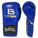 Boxerské rukavice Profi - kůže šněrovací 10 oz modré BAIL